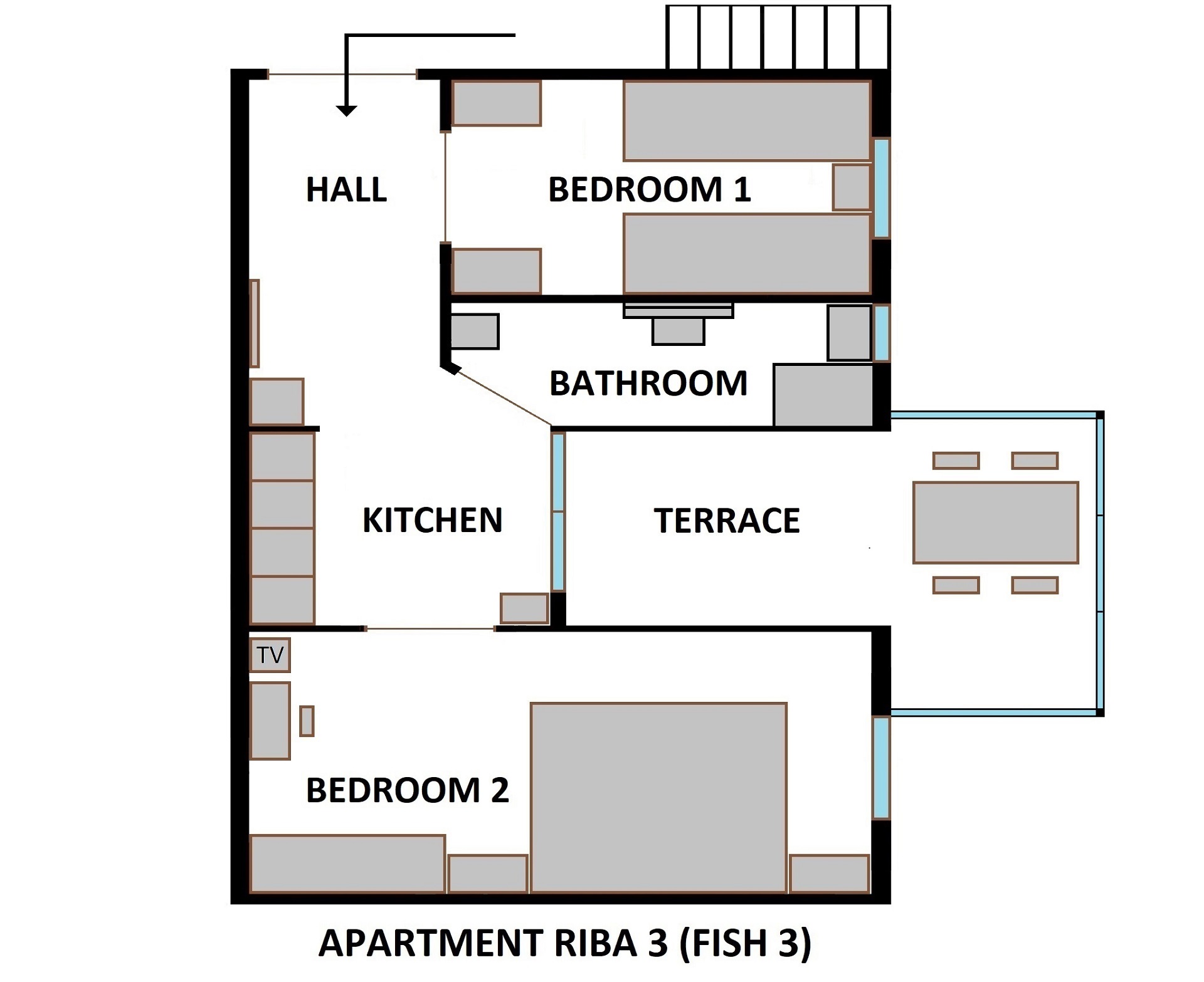 Apartmán Riba 3 - Dům Riba, Vis